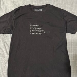Selena Gomez Black Graphic T-Shirt